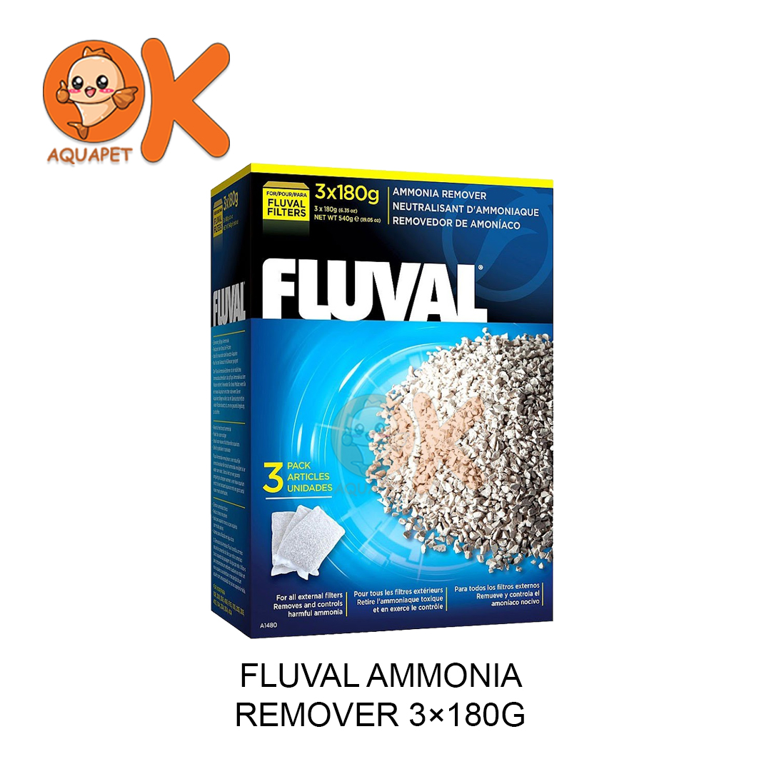 FLUVAL AMMONIA REMOVER 3×180G